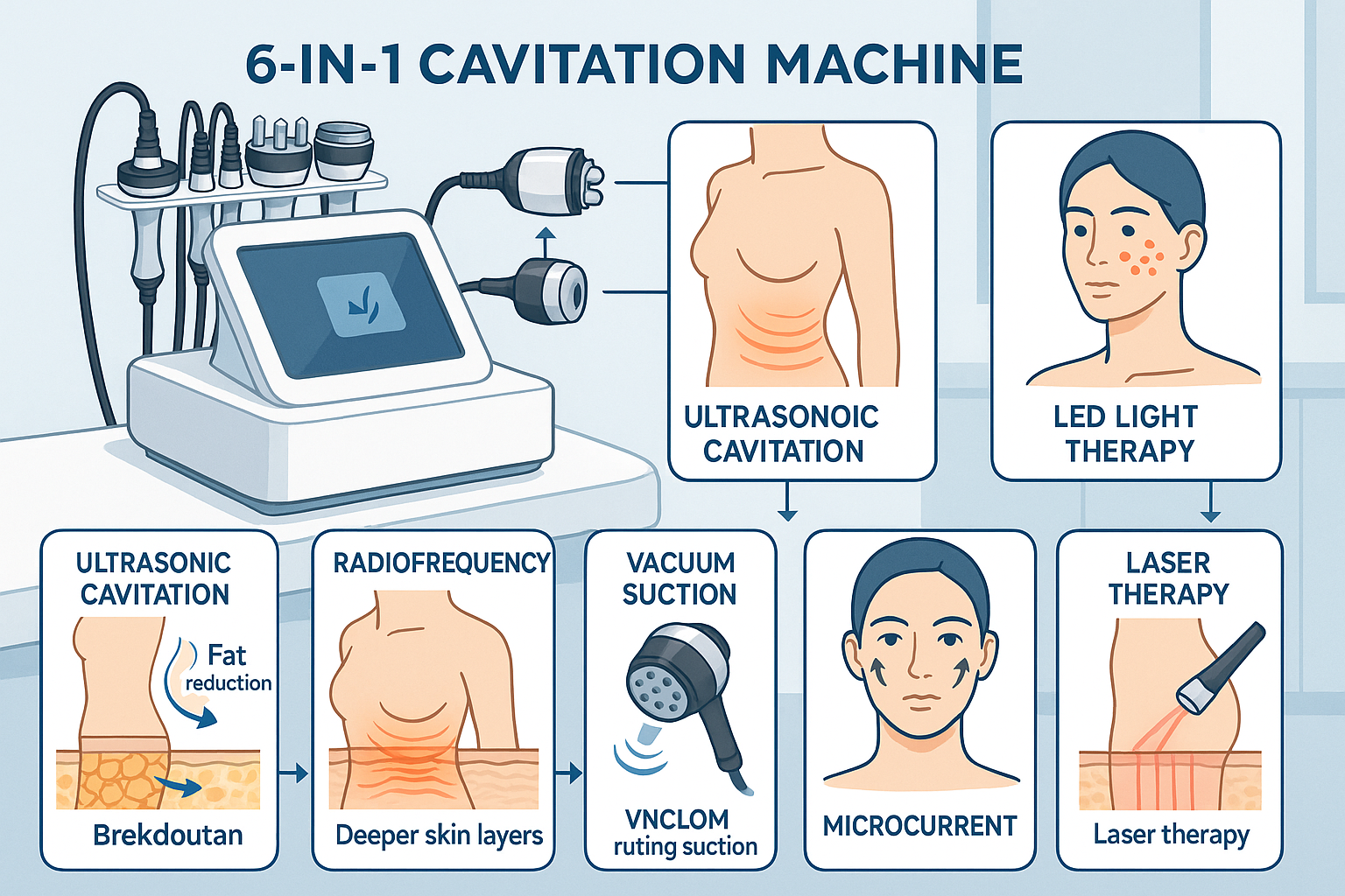 6-in-1 Cavitation Machines