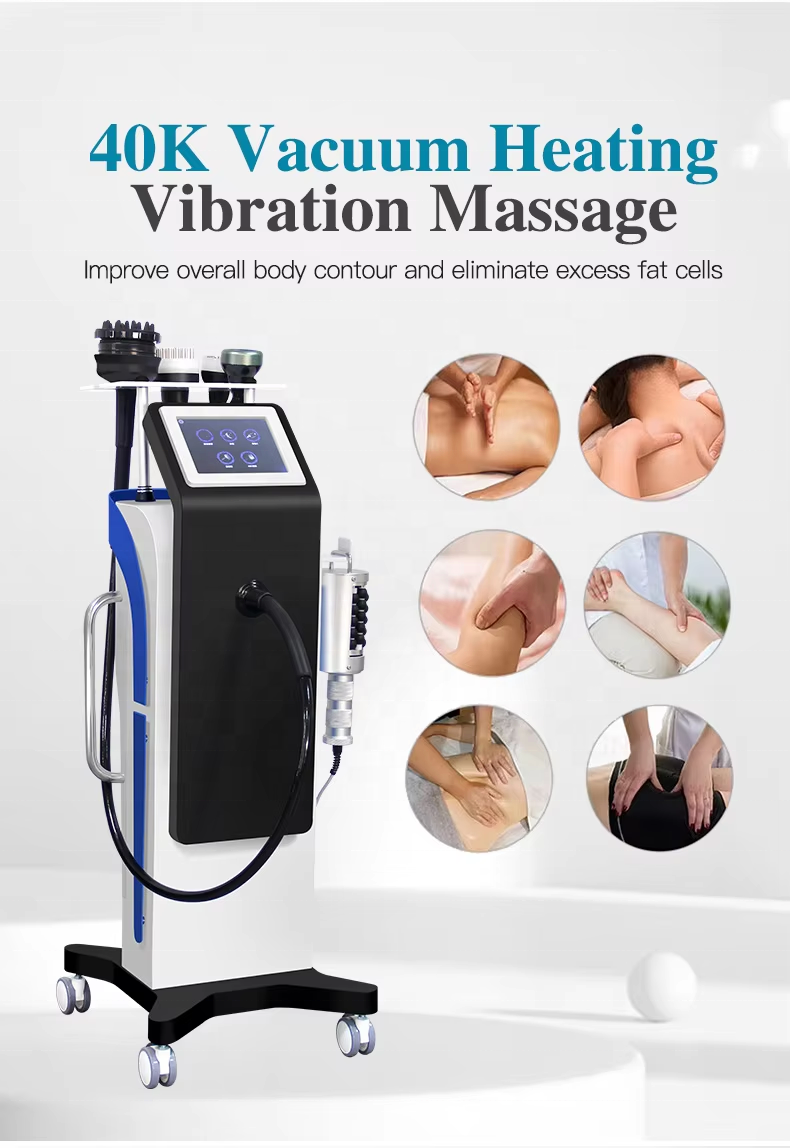 Vacuum heating body massage device for relaxation, firming, and contouring