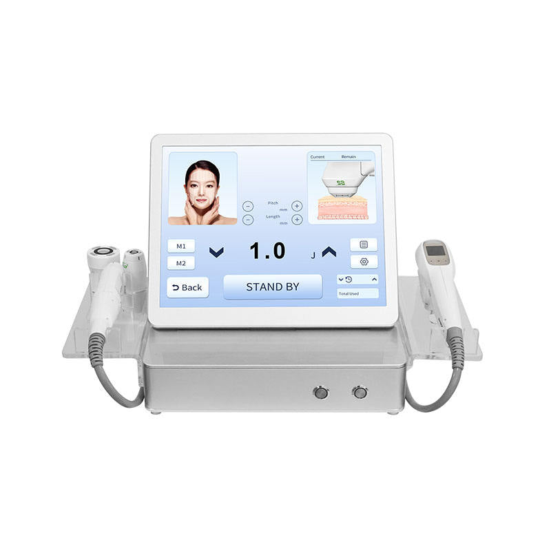 Wikbeauty Thermal Face Lift machine professional desktop system with digital display, 2 thermal handles, ABS construction, radiofrequency facial lifting technology