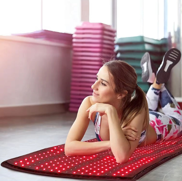 WikBeauty infrared lights therapy full body pad mat for relaxing full body heat therapy and wellness care