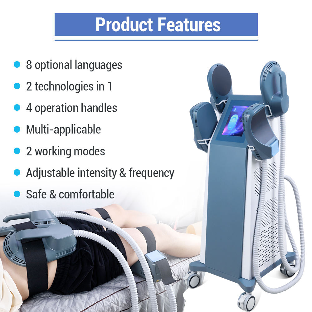RF 4 Handles EMSlim Nova beauty machine for non-invasive body shaping and firming treatments