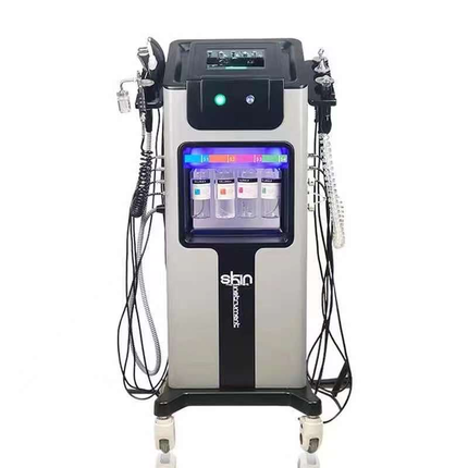 Microdermabrasion - 8 in 1 Small Bubble Face Beauty Equipment - Skin Care Hydrogen Water Oxygen - Jet Peel Hydro Facial Machine - hydrafacial