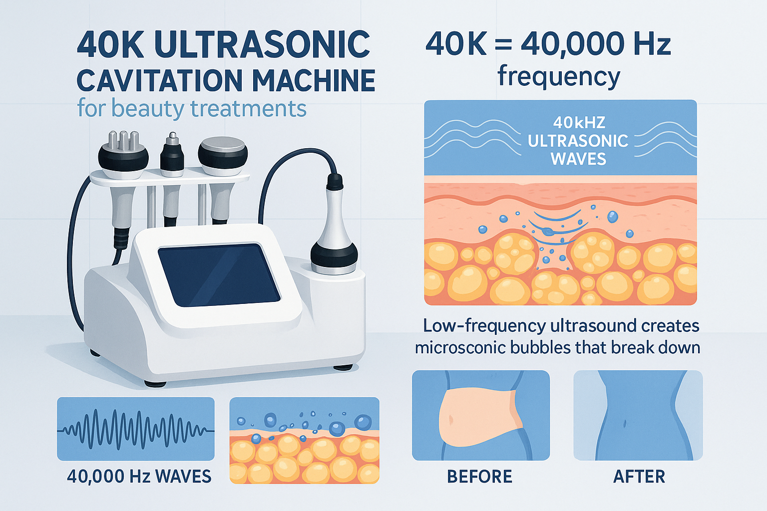 40K Ultrasonic Cavitation Machine