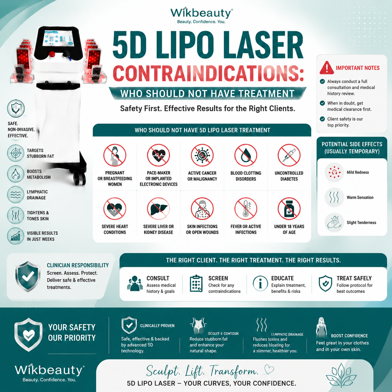 5D Lipo Laser Contraindications: Who Should Not Have Treatment