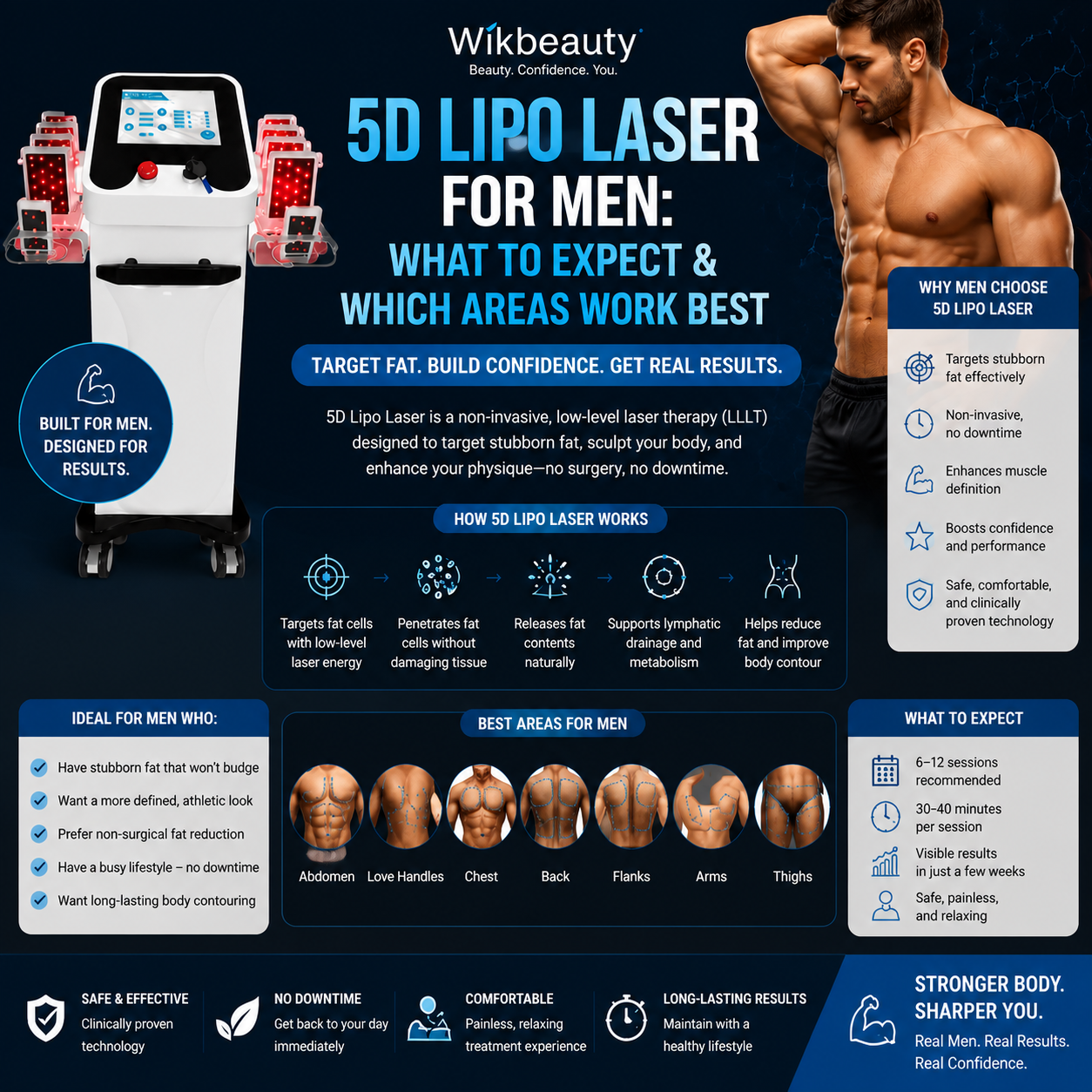 5D Lipo Laser for Men: What to Expect and Which Areas Work Best