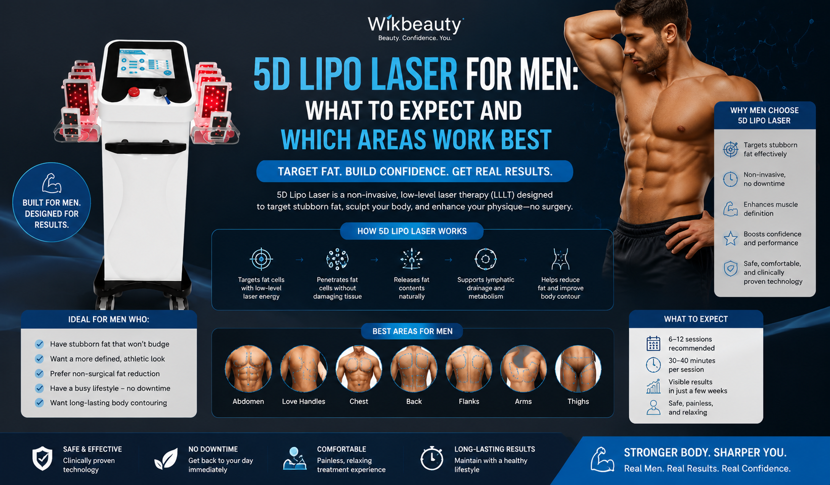 5D Lipo Laser for Men: What to Expect and Which Areas Work Best