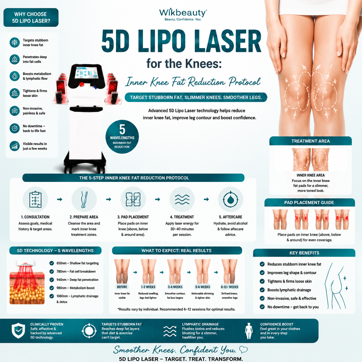 5D Lipo Laser for the Knees: Inner Knee Fat Reduction Protocol