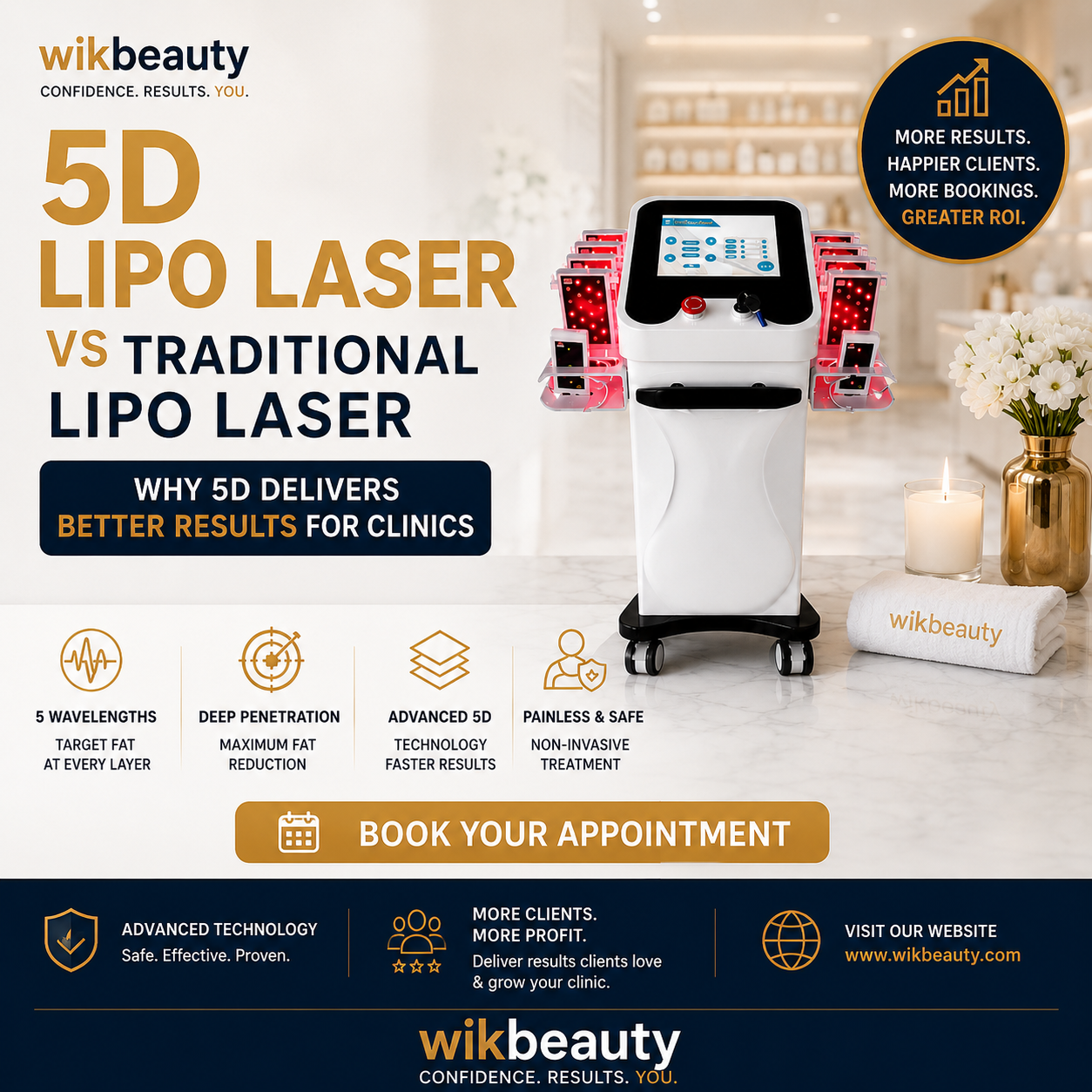 5D Lipo Laser vs Traditional Lipo Laser: Why 5D Delivers Better Results for Clinics