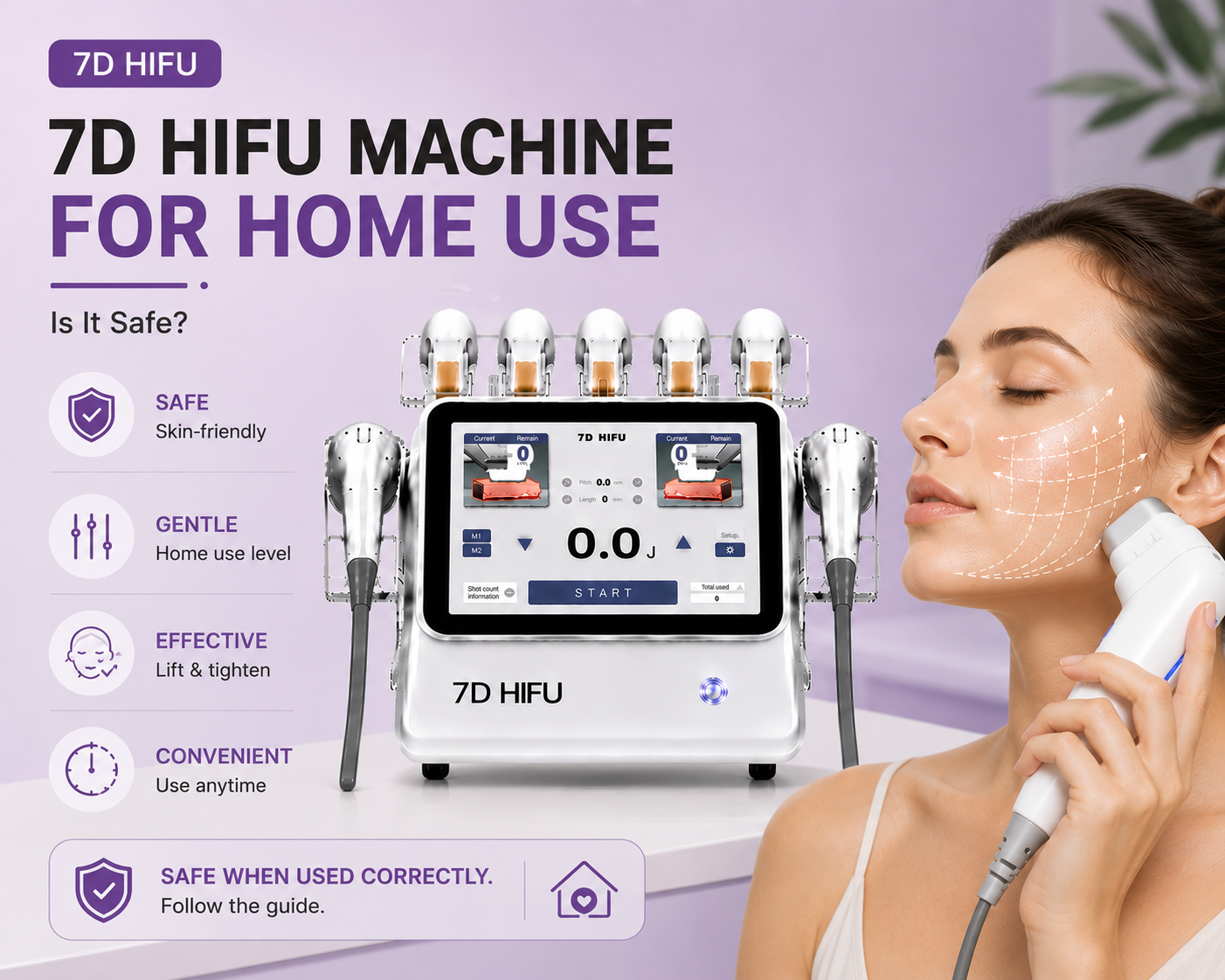 7D HIFU Machine for Home Use: Is It Safe?
