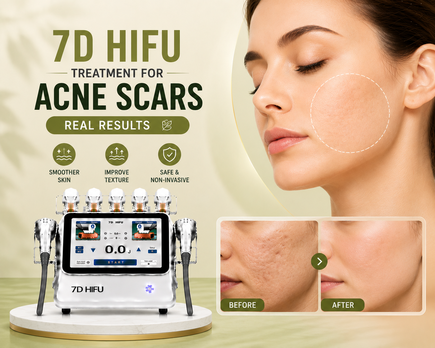 7D HIFU Treatment for Acne Scars: Real Results
