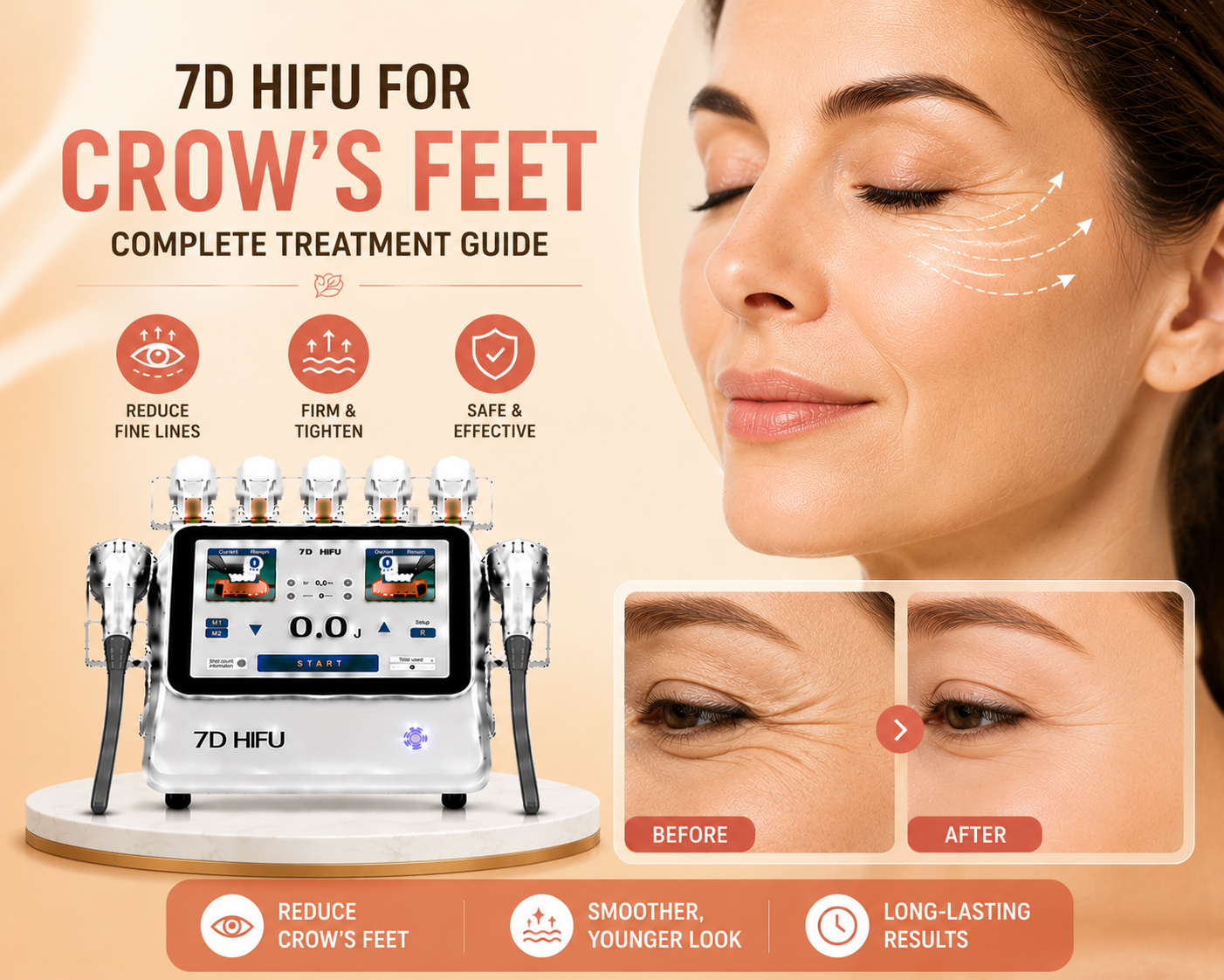 7D HIFU for Crow's Feet: Complete Treatment Guide