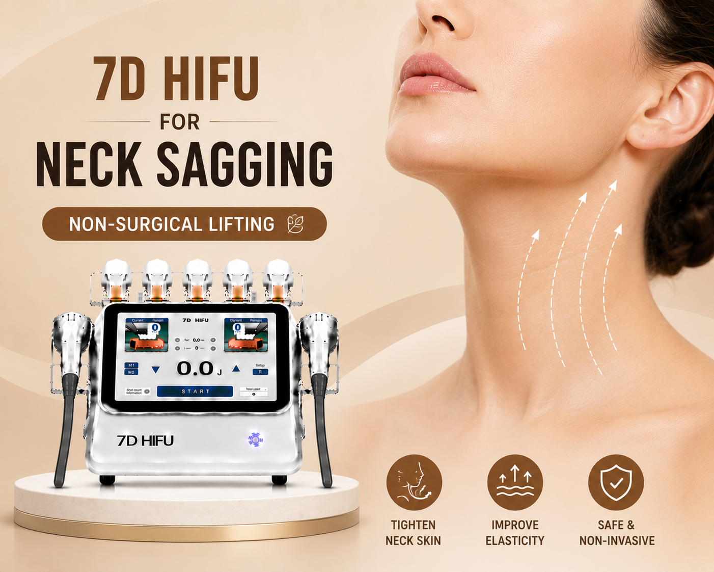 7D HIFU for Neck Sagging: Non-Surgical Lifting