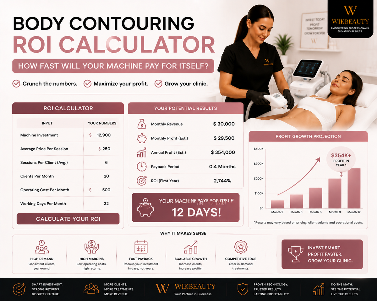 Body Contouring ROI Calculator: How Fast Will Your Machine Pay for Itself?