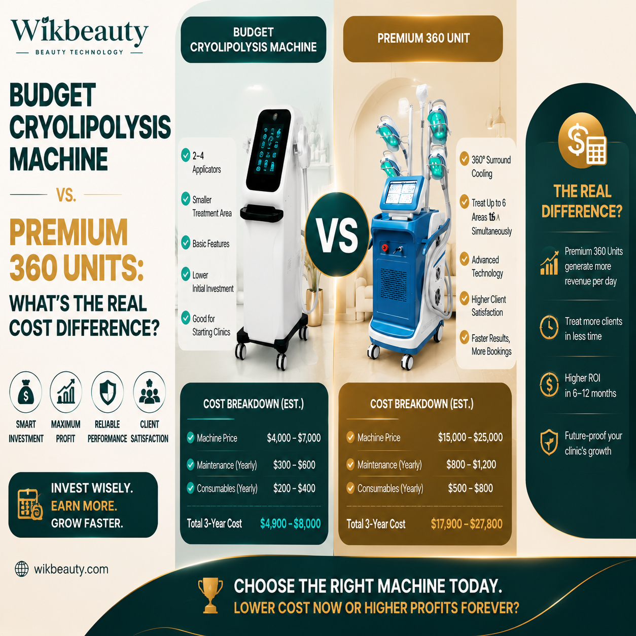 Budget Cryolipolysis Machine vs. Premium 360 Unit: What's the Real Cost Difference?