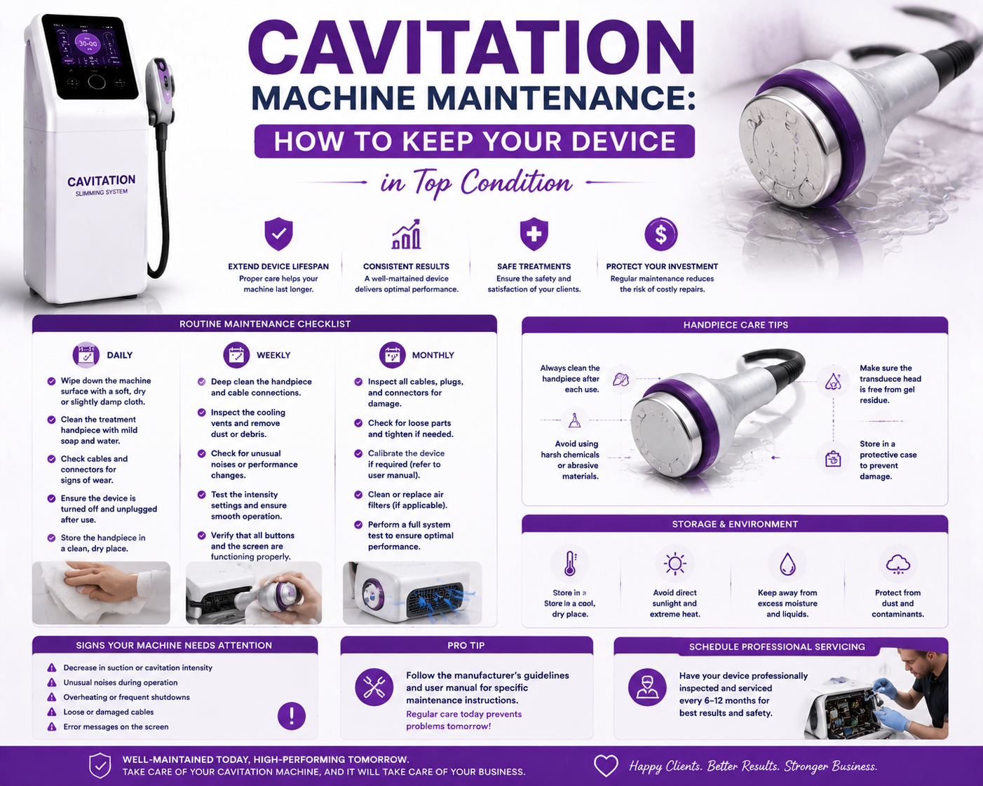 Cavitation Machine Maintenance: How to Keep Your Device in Top Condition