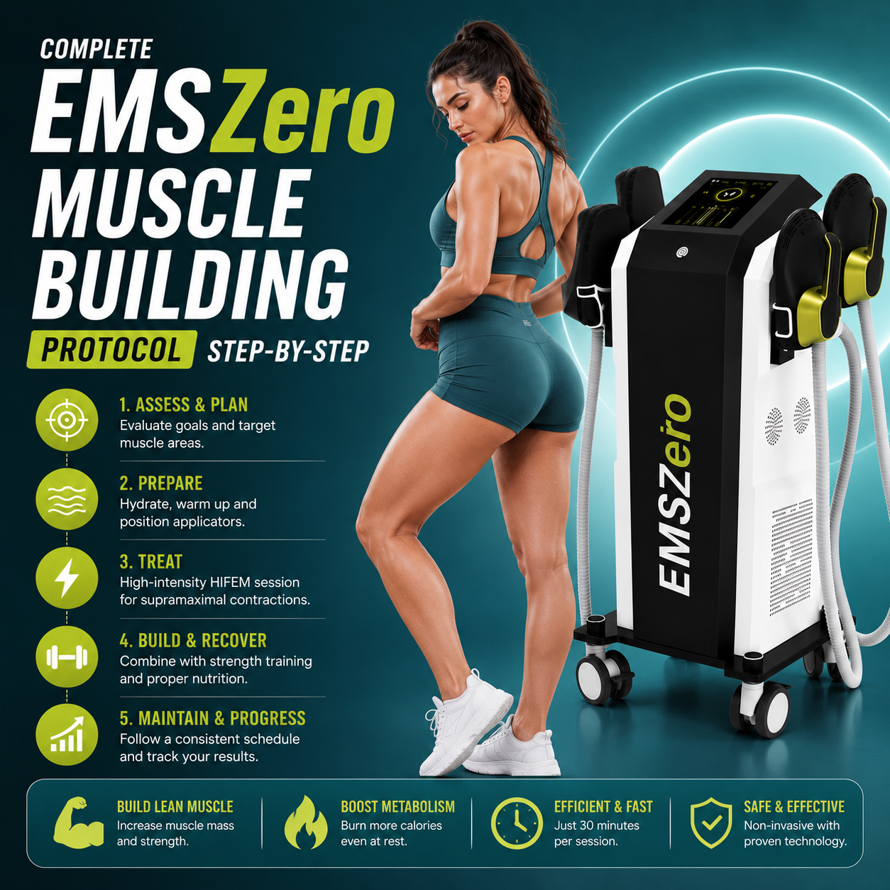 Complete EMSZero Muscle Building Protocol: Step-by-Step