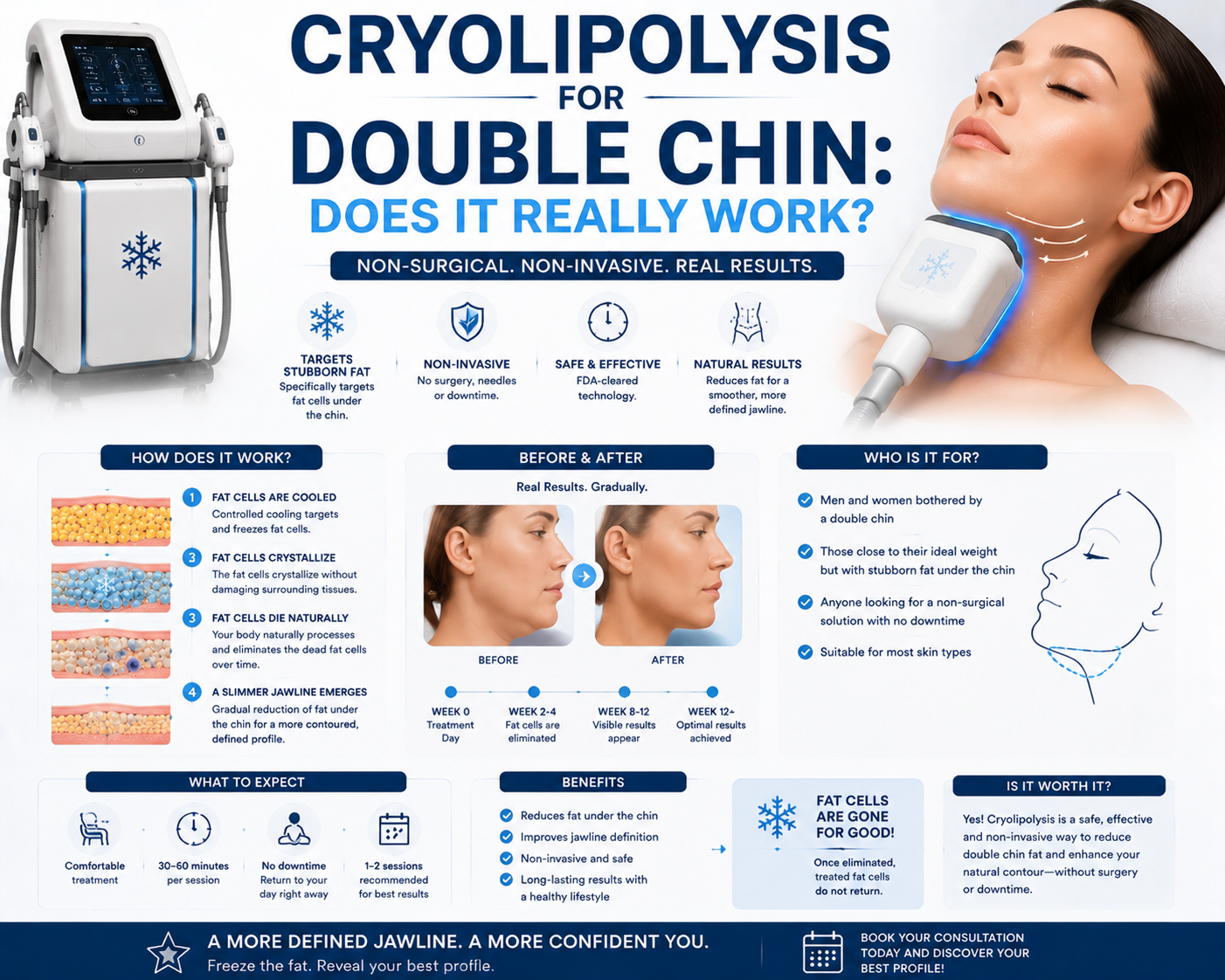 Cryolipolysis for Double Chin: Does It Really Work?