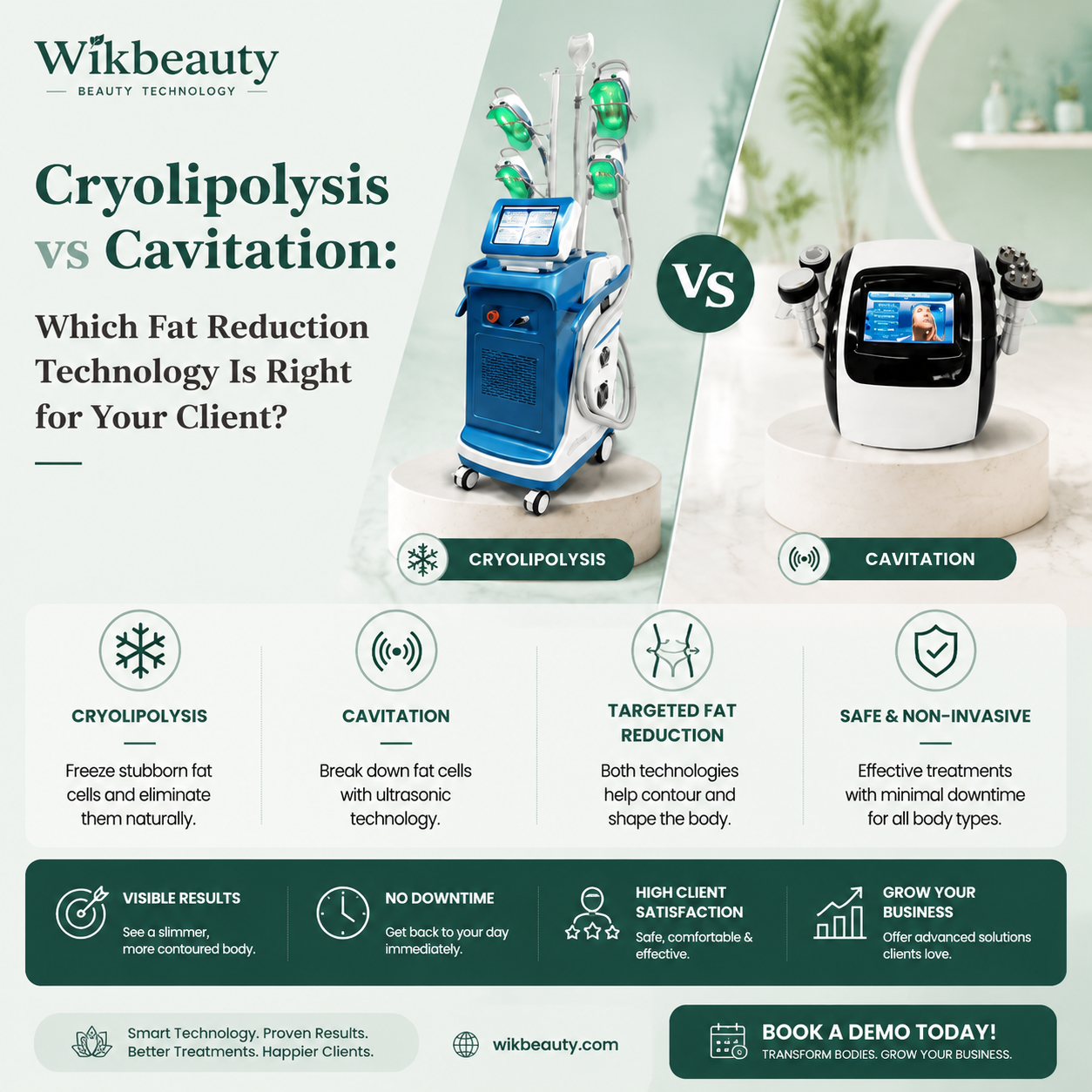 Cryolipolysis vs Cavitation: Which Fat Reduction Technology Is Right for Your Client?