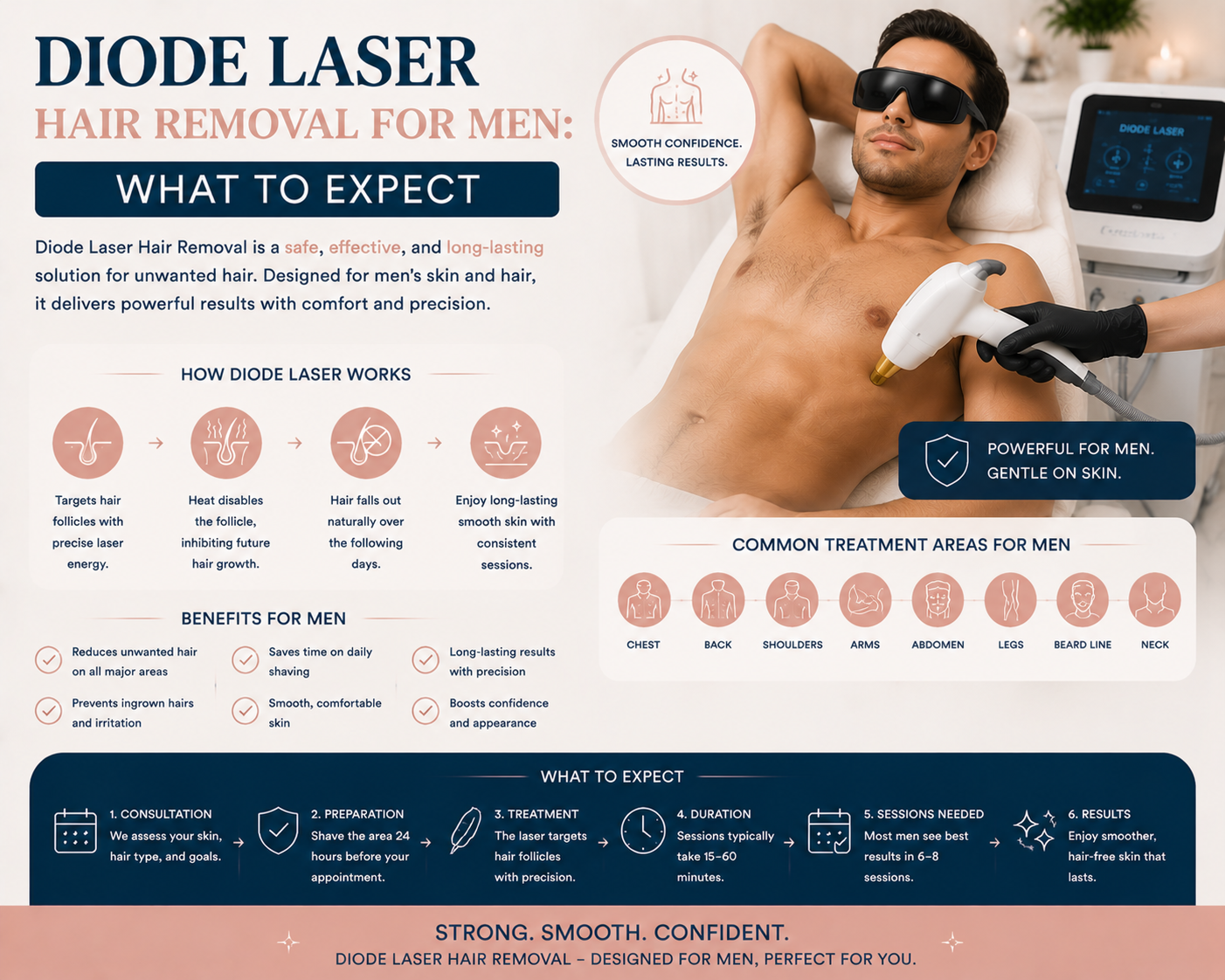 Diode Laser Hair Removal for Men: What to Expect