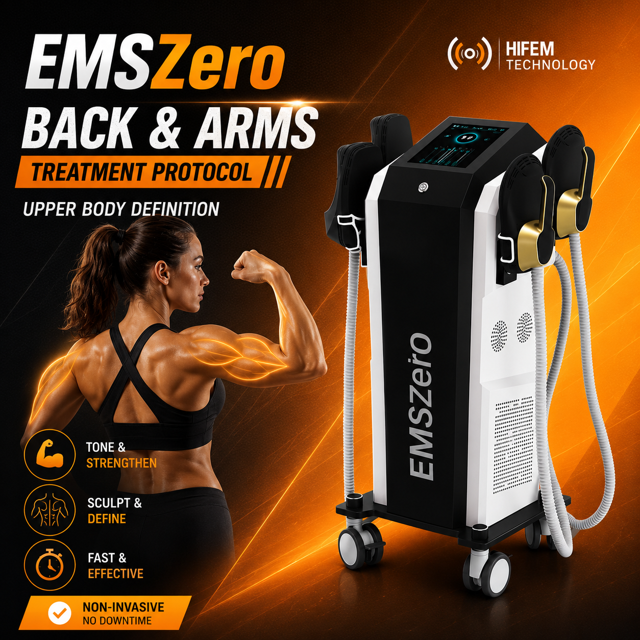 EMSZero Back & Arms Treatment Protocol: Upper Body Definition