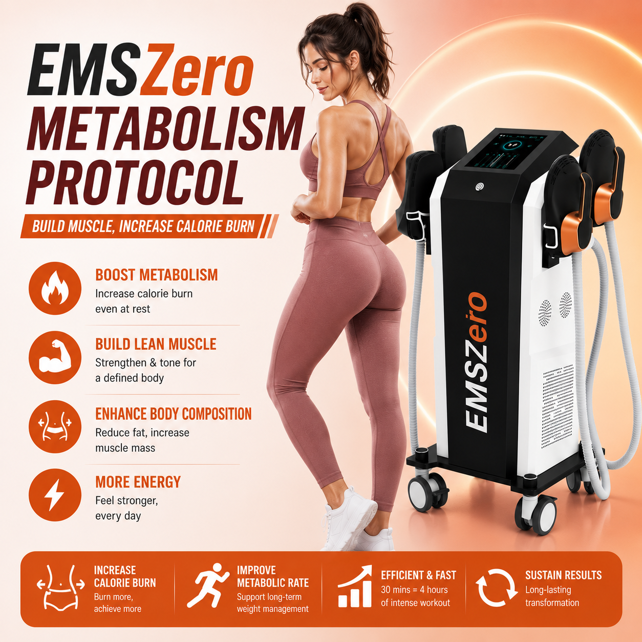 EMSZero Metabolism Protocol: Build Muscle, Increase Calorie Burn