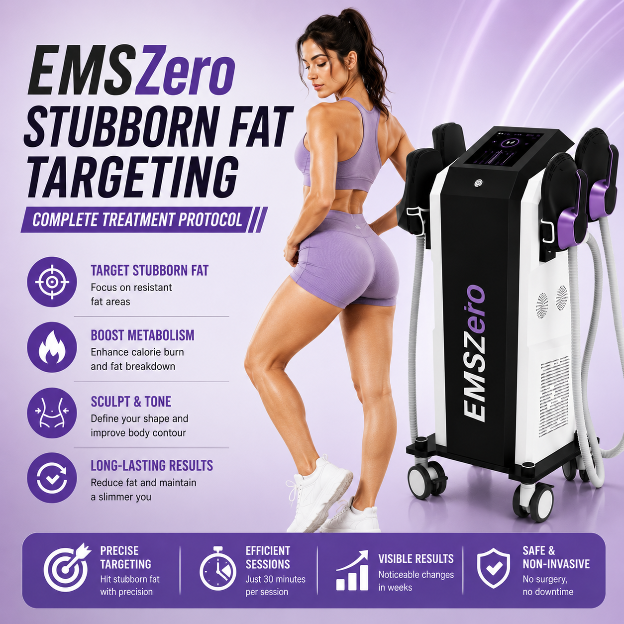 EMSZero Stubborn Fat Targeting: Complete Treatment Protocol