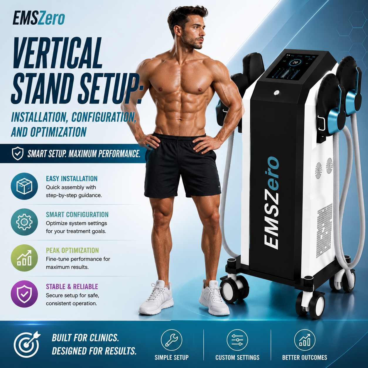 EMSZero Vertical Stand Setup: Installation, Configuration, and Optimization