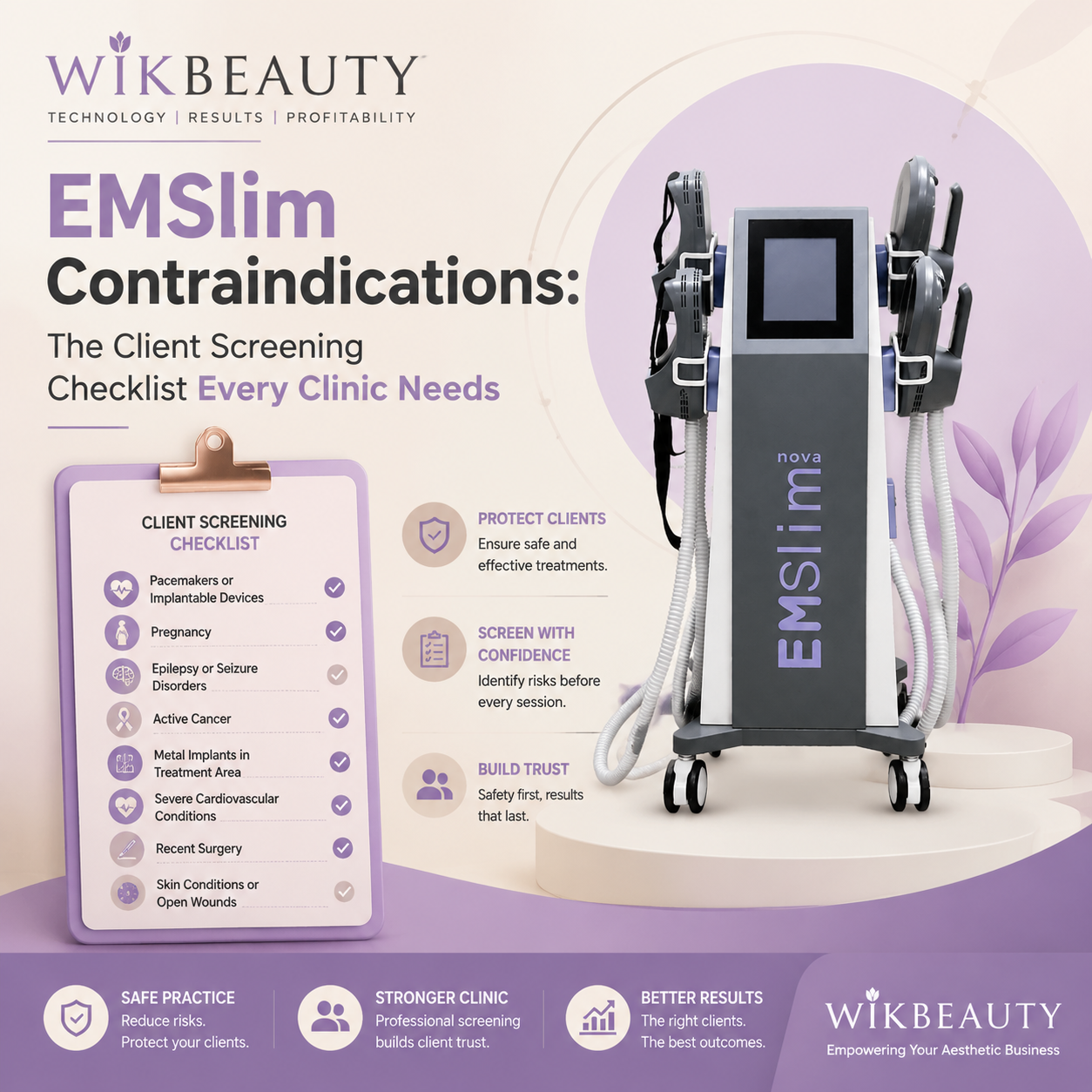 EMSlim Contraindications: The Client Screening Checklist Every Clinic Needs