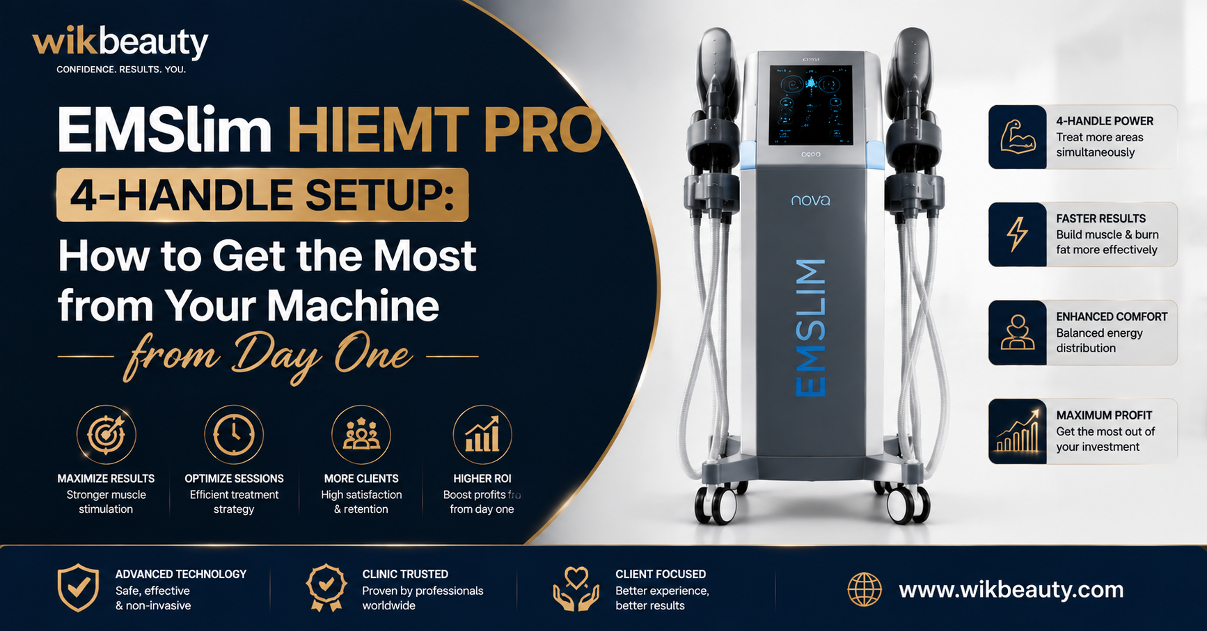 EMSlim HIEMT PRO 4-Handle Setup: How to Get the Most from Your Machine from Day One
