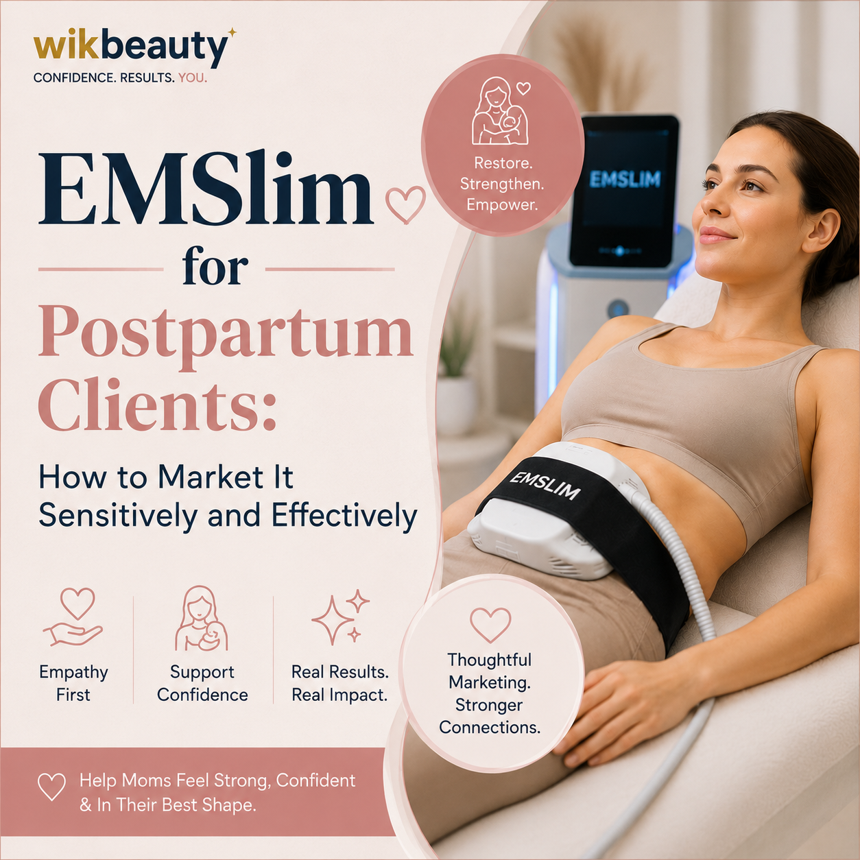 EMSlim for Postpartum Clients: How to Market It Sensitively and Effectively