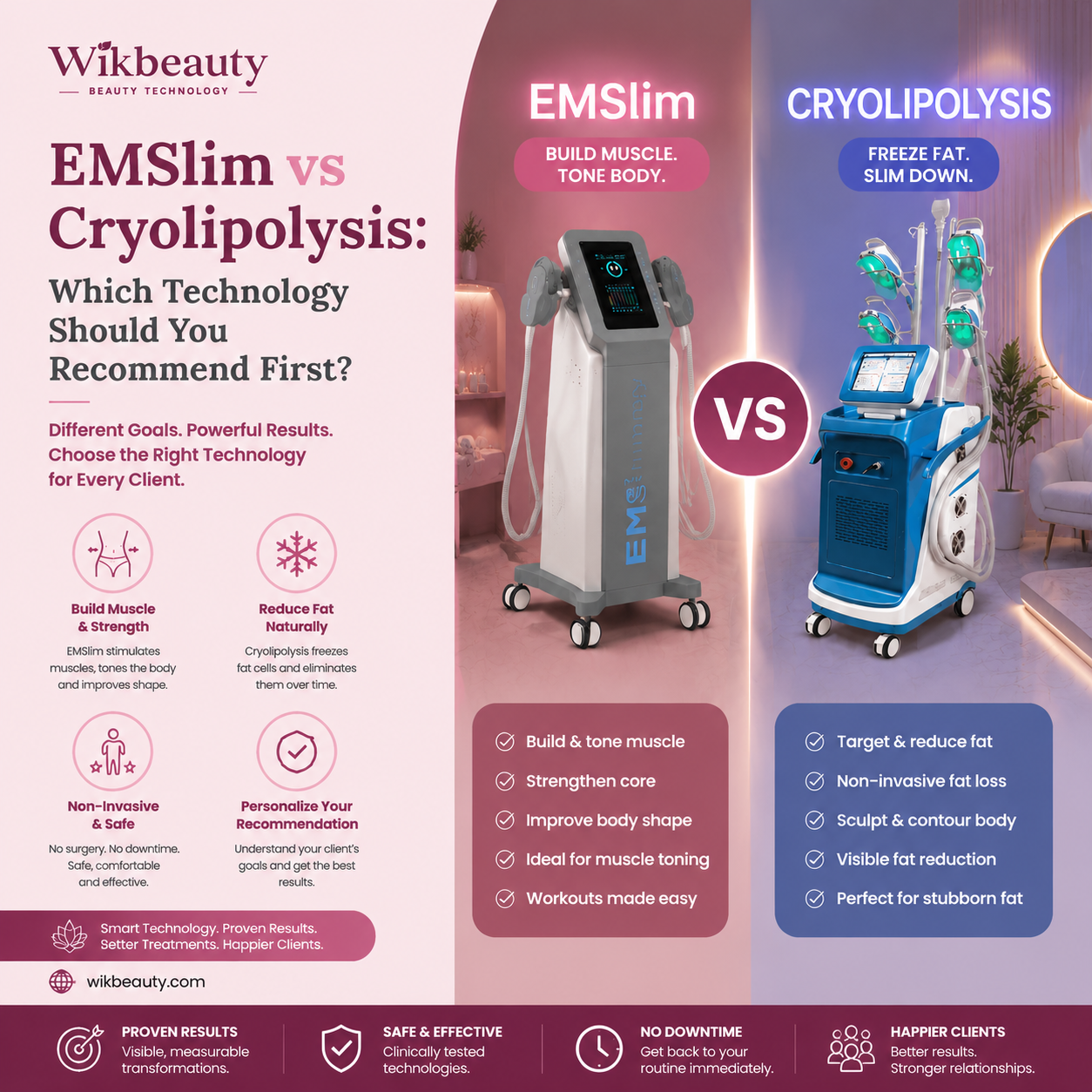 EMSlim vs Cryolipolysis: Which Technology Should You Recommend First?