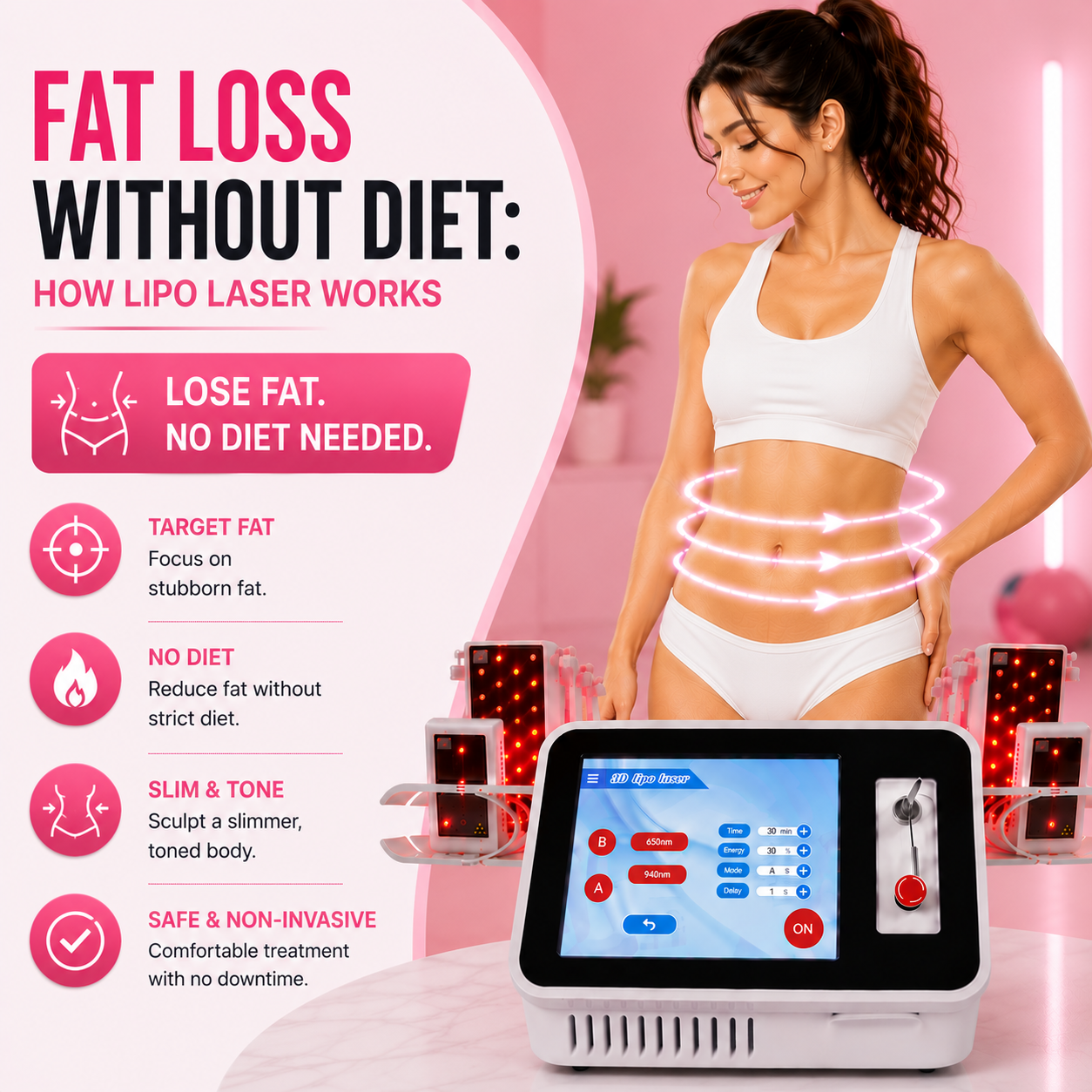 Fat Loss Without Diet: How Lipo Laser Works