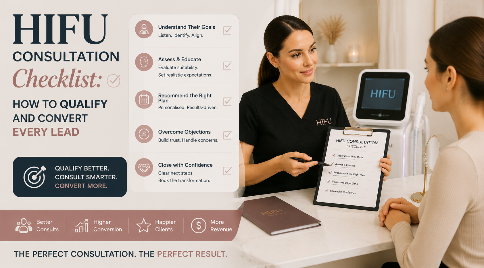 HIFU Consultation Checklist: How to Qualify and Convert Every Lead