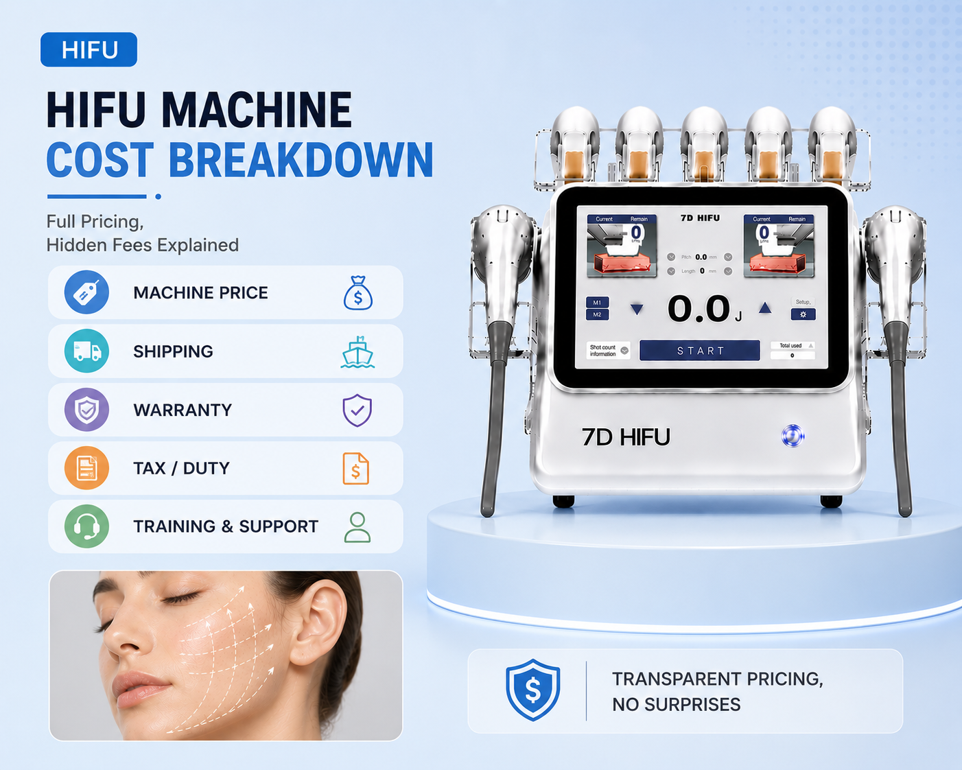 HIFU Machine Cost Breakdown: Full Pricing, Hidden Fees Explained