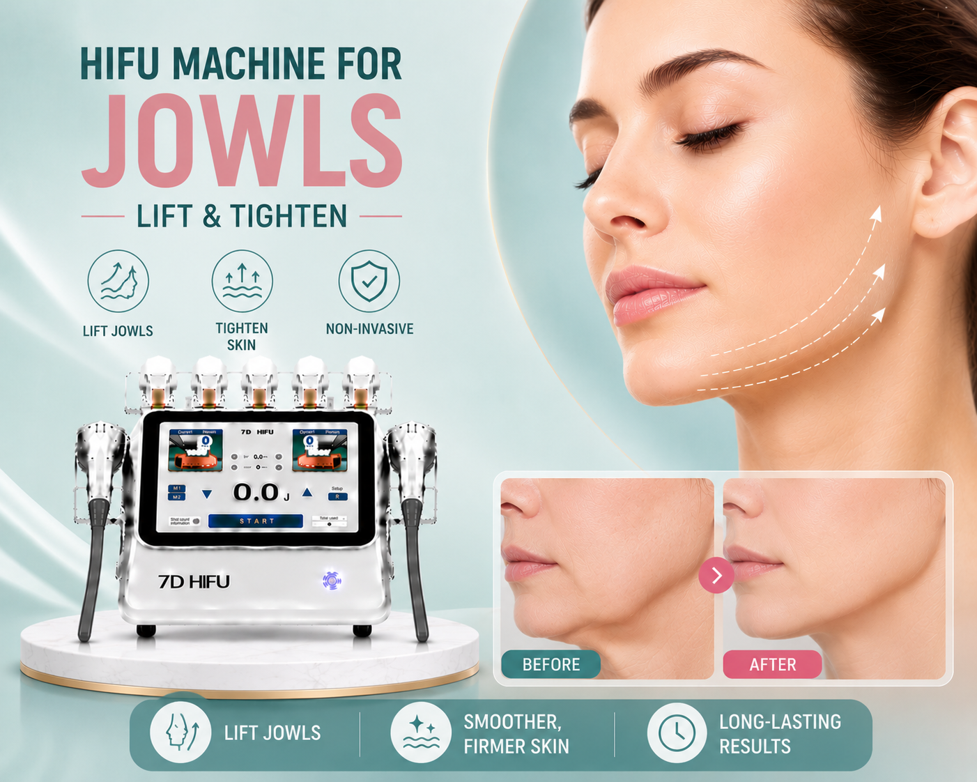 HIFU Machine for Jowls: Lift and Tighten