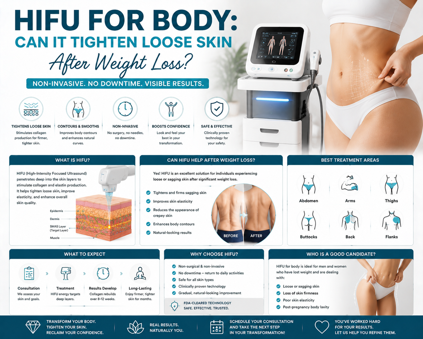 HIFU for Body: Can It Tighten Loose Skin After Weight Loss?