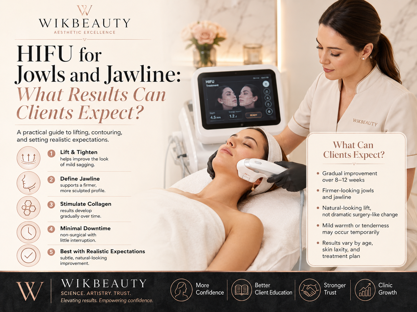 HIFU for Jowls and Jawline: What Results Can Clients Expect?