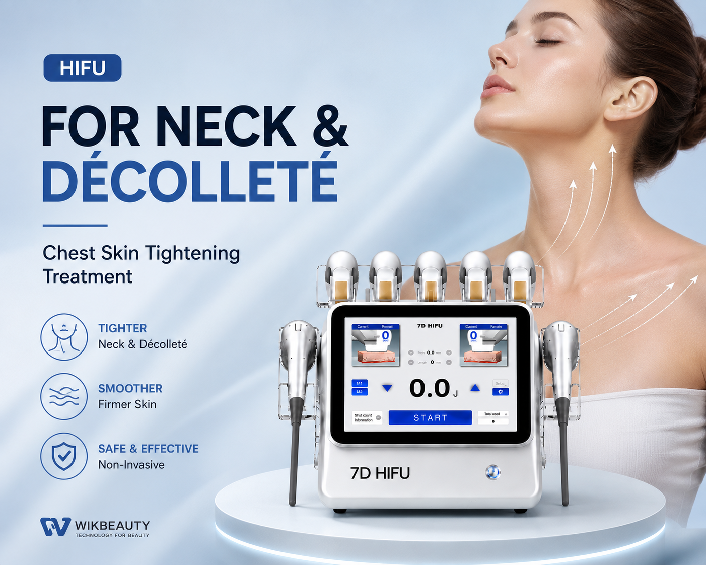 HIFU for Neck and Decollete: Chest Skin Tightening Treatment
