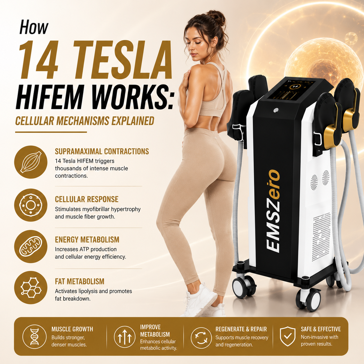 How 14 Tesla HIFEM Works: Cellular Mechanisms Explained