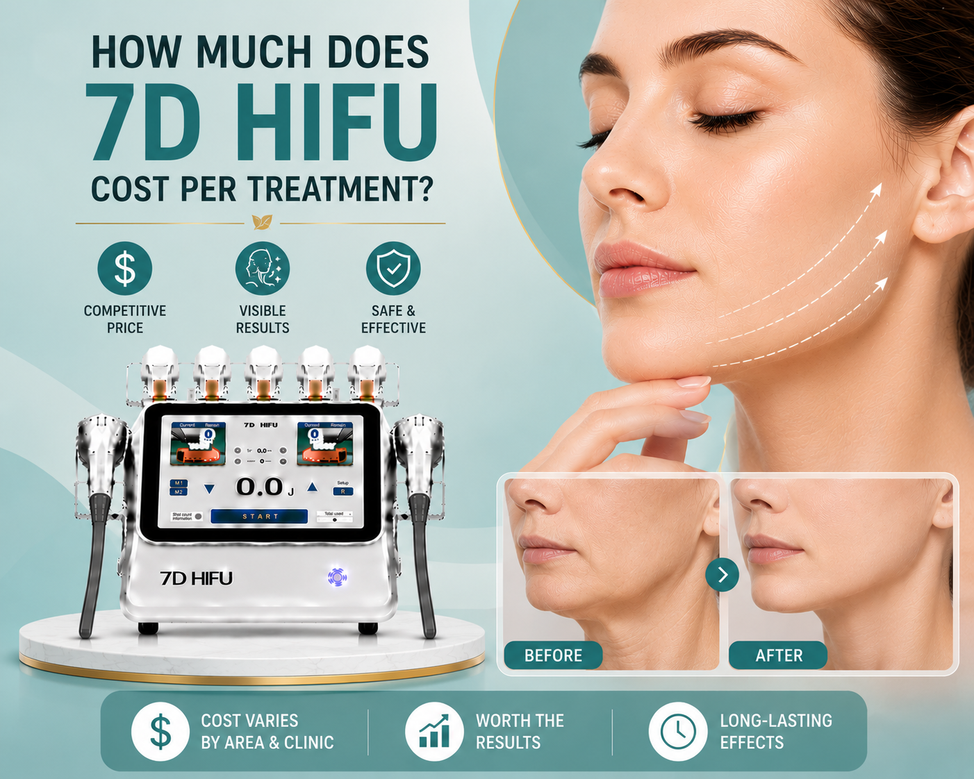 How Much Does 7D HIFU Cost per Treatment?