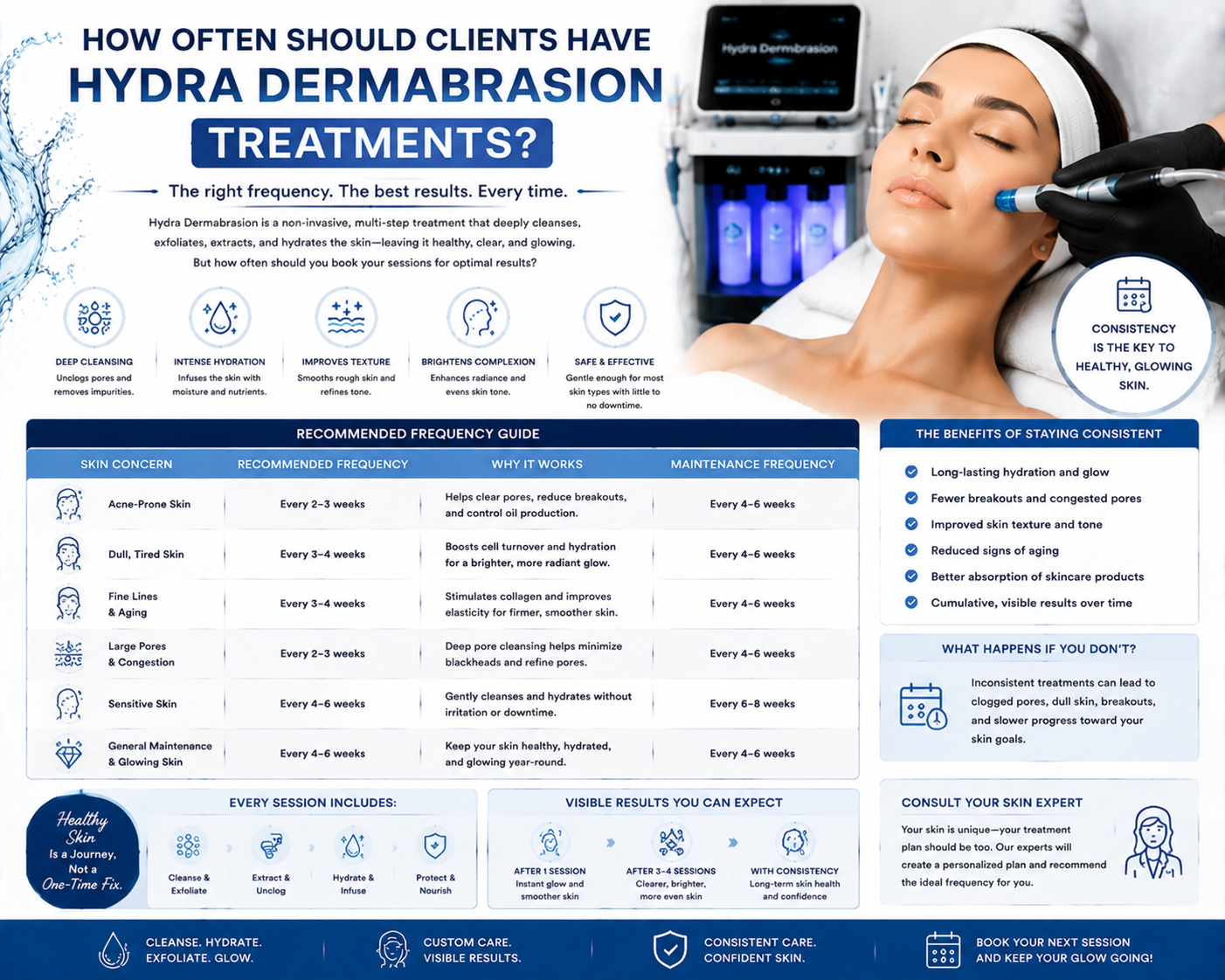 How Often Should Clients Have Hydra Dermabrasion Treatments?