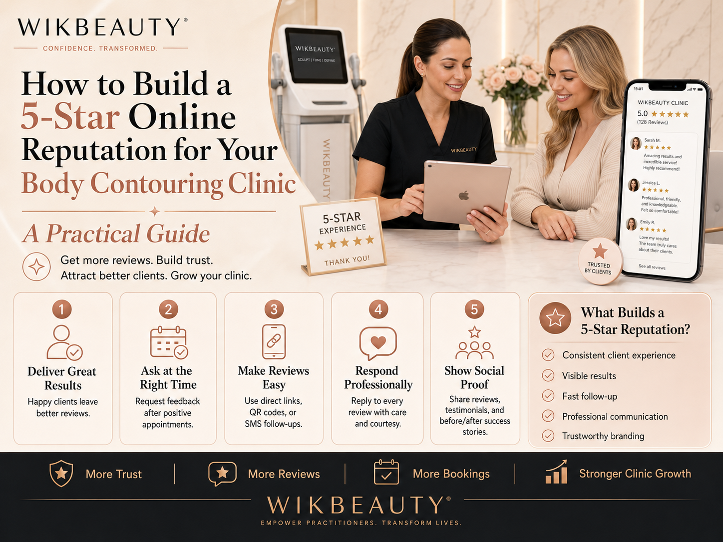 How to Build a 5-Star Online Reputation for Your Body Contouring Clinic