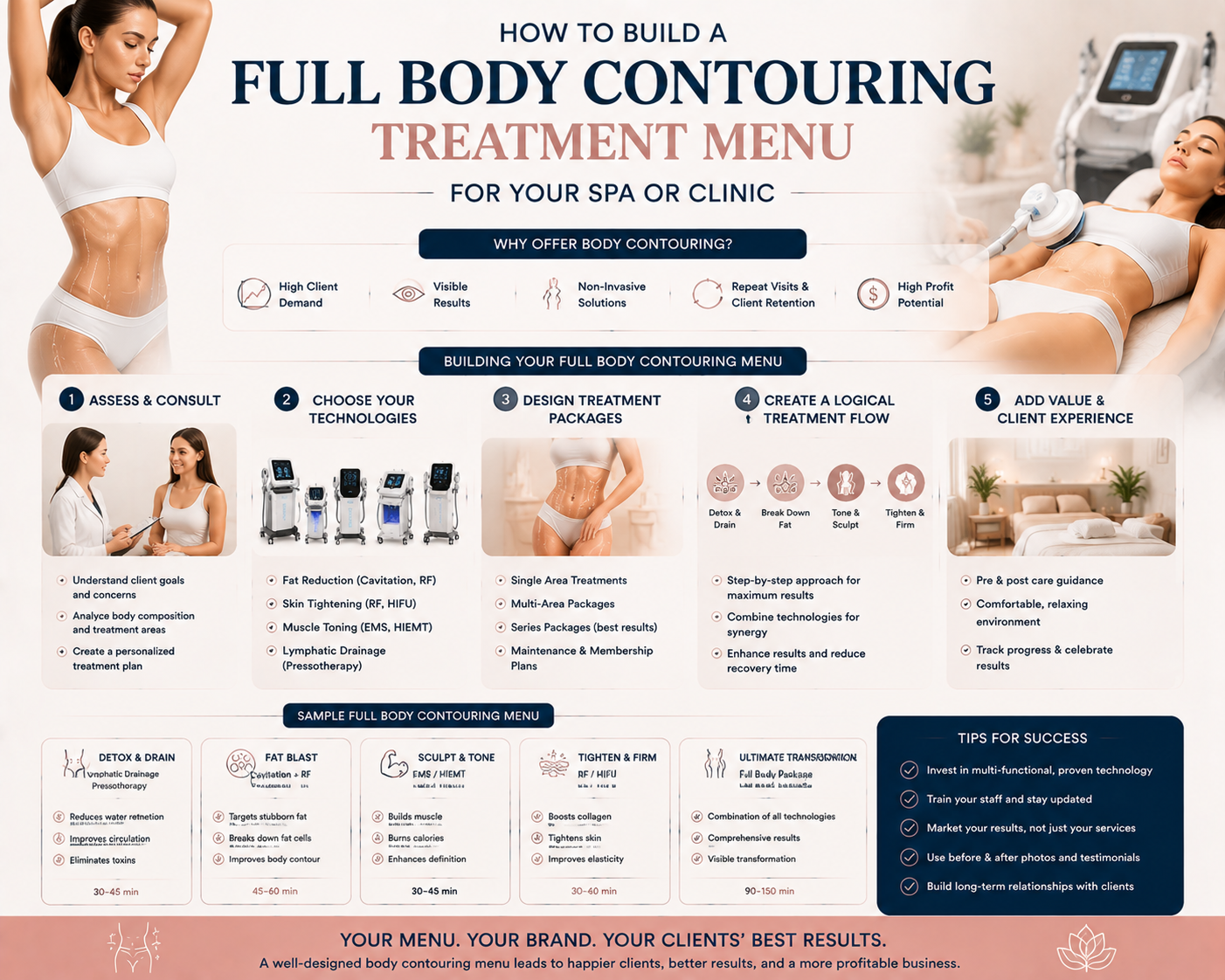 How to Build a Full Body Contouring Treatment Menu for Your Spa or Clinic