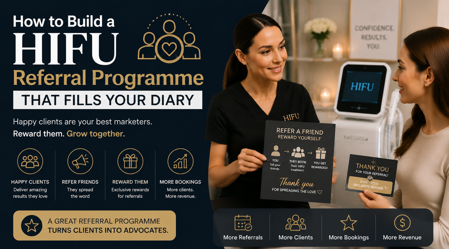 How to Build a HIFU Referral Programme That Fills Your Diary