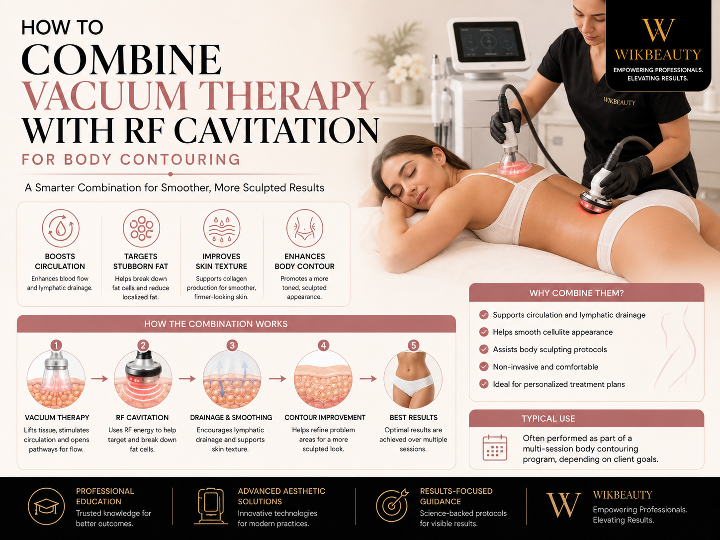 How to Combine Vacuum Therapy with RF Cavitation for Body Contouring