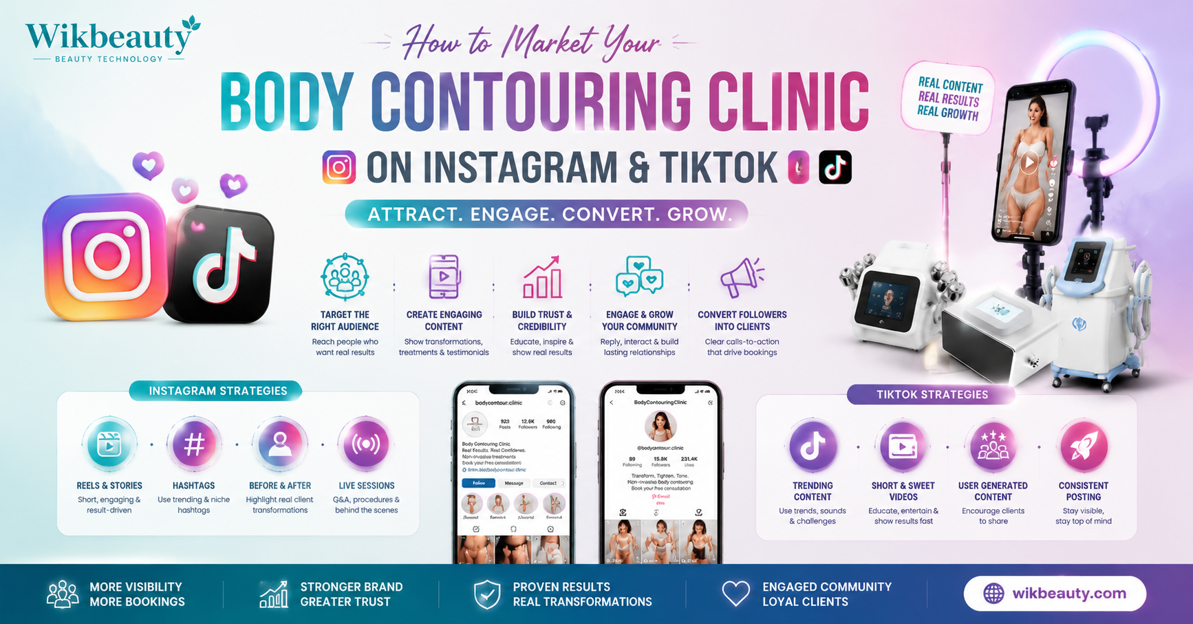 How to Market Your Body Contouring Clinic on Instagram and TikTok