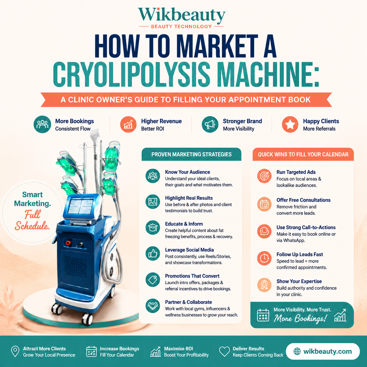 How to Market a Cryolipolysis Machine: A Clinic Owner's Guide to Filling Your Appointment Book