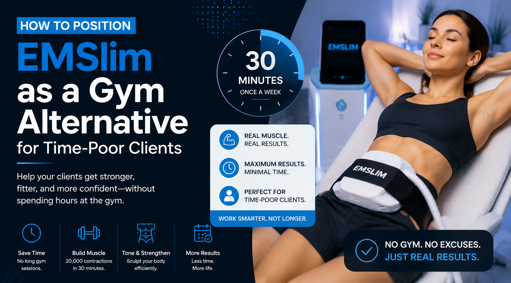 How to Position EMSlim as a Gym Alternative for Time-Poor Clients