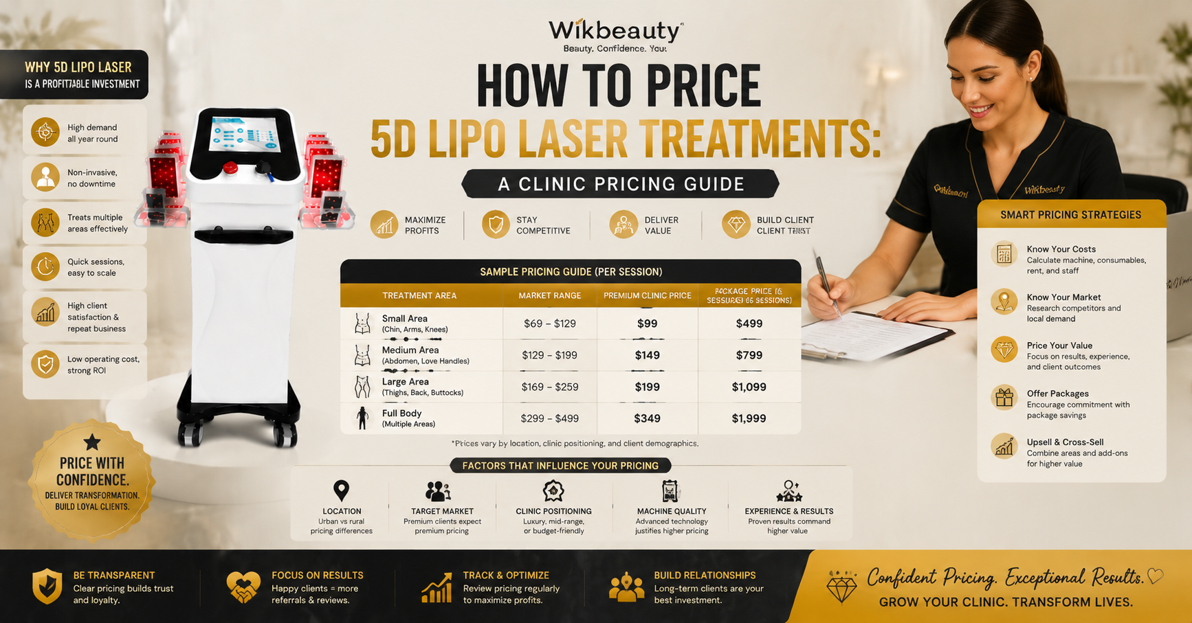 How to Price 5D Lipo Laser Treatments: A Clinic Pricing Guide
