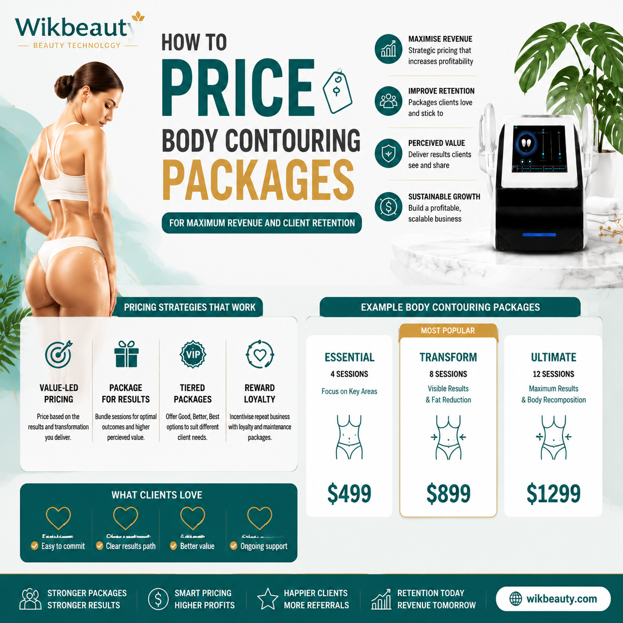 How to Price Body Contouring Packages for Maximum Revenue and Client Retention